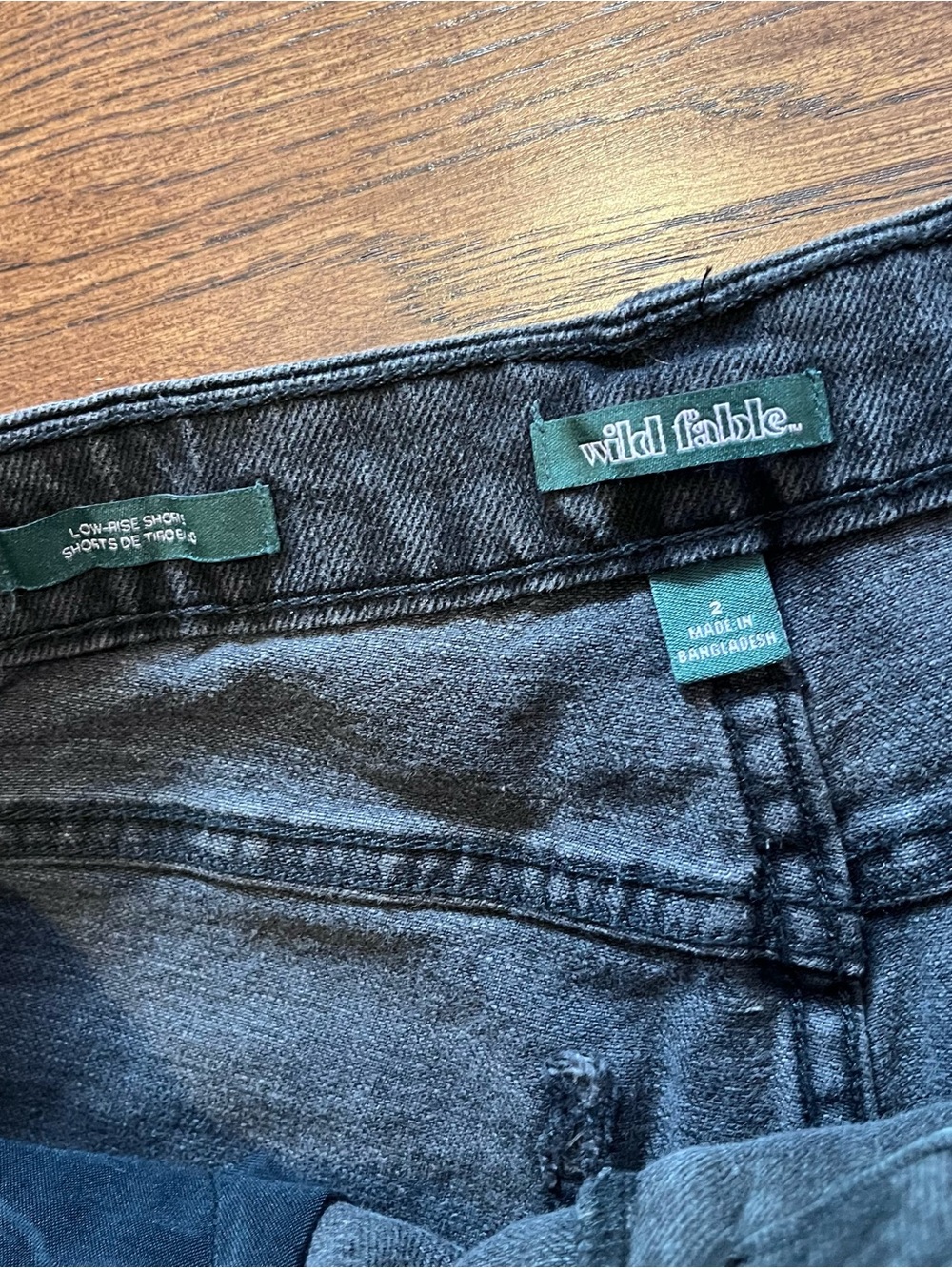 ⭐wild fable Black Raw Hem high rise jean Shorts - Picture 3 of 8